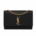 Kate Medium in Grain de Poudre Embossed Leather - Black