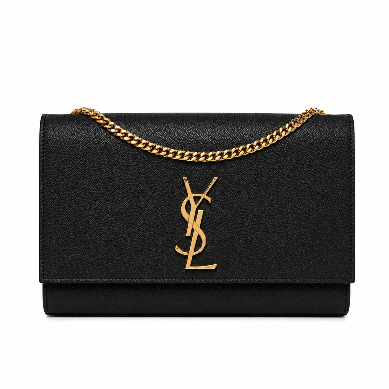 Kate Medium in Grain de Poudre Embossed Leather - Black