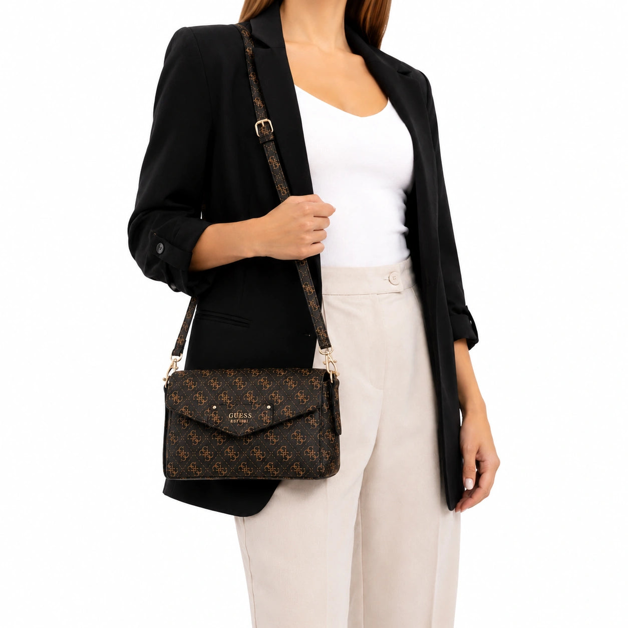 Eco Brenton Flap Shoulder Bag - Logo