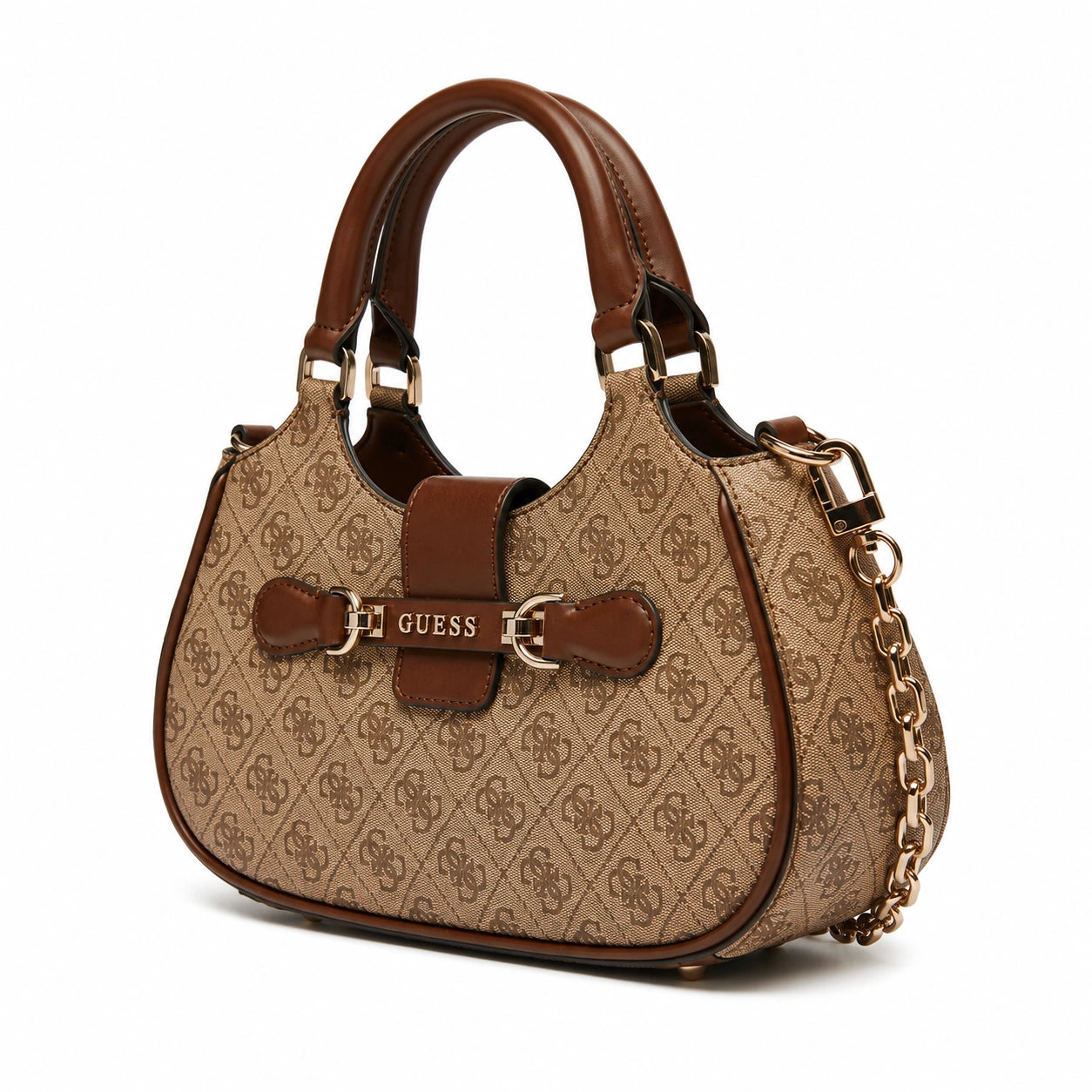Nolana Girlfriend Satchel Latte Logo - Brown
