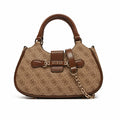 Nolana Girlfriend Satchel Latte Logo - Brown