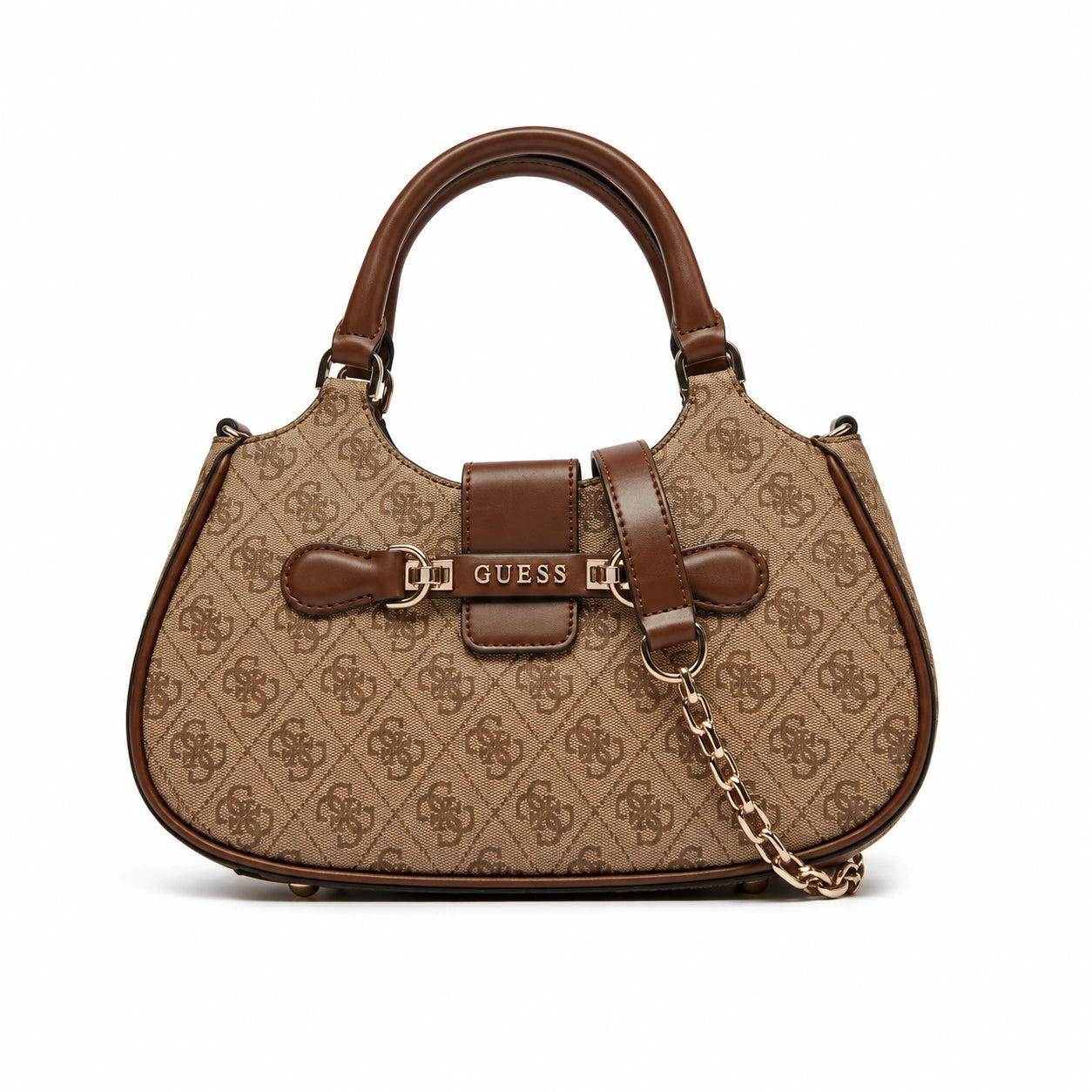 Nolana Girlfriend Satchel Latte Logo - Brown