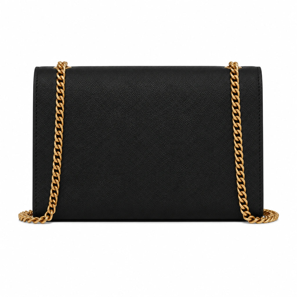 Kate Medium in Grain de Poudre Embossed Leather - Black