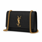 Kate Medium in Grain de Poudre Embossed Leather - Black