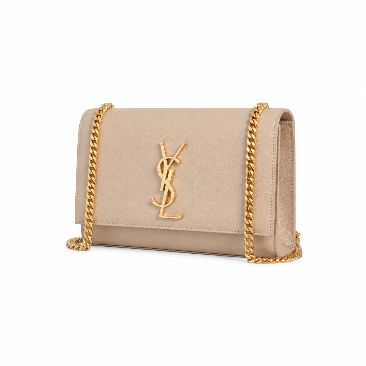 Kate Medium in Grain de Poudre Embossed Leather - Dark Beige
