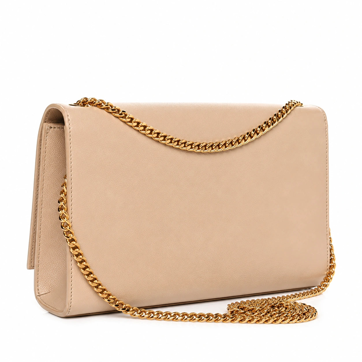 Kate Medium in Grain de Poudre Embossed Leather - Dark Beige
