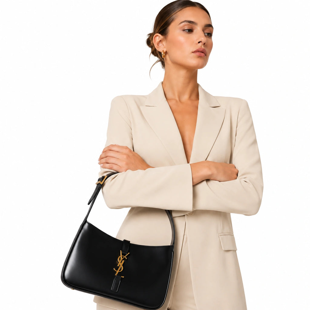 Le 5 À 7 in Smooth Leather - Black