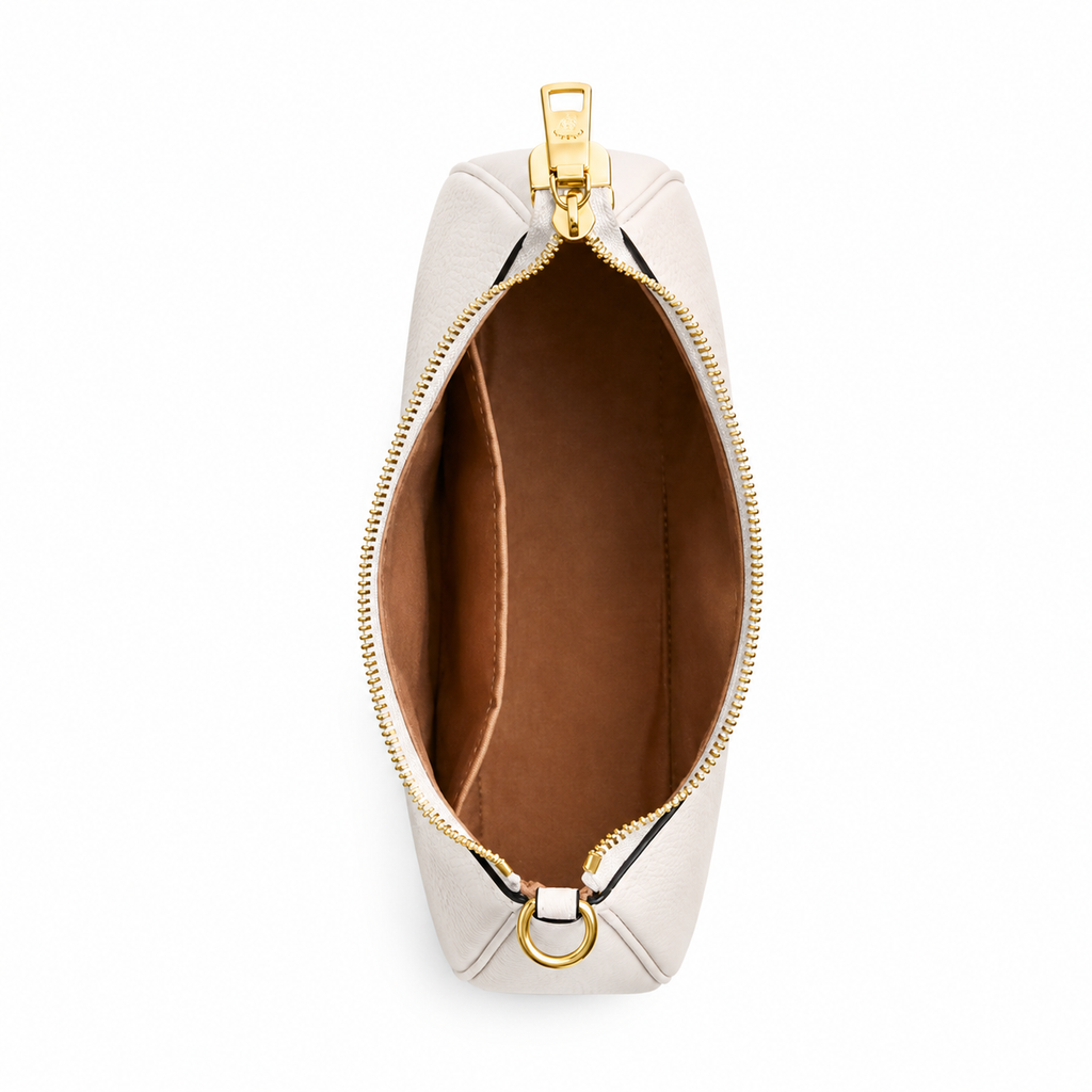 Teri Shoulder Bag In Signature Canvas - Gold/White